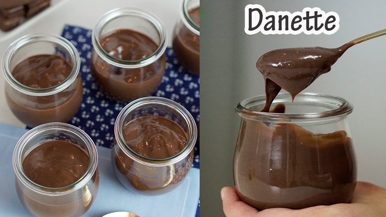 Danette de chocolate caseiro ou creme danete