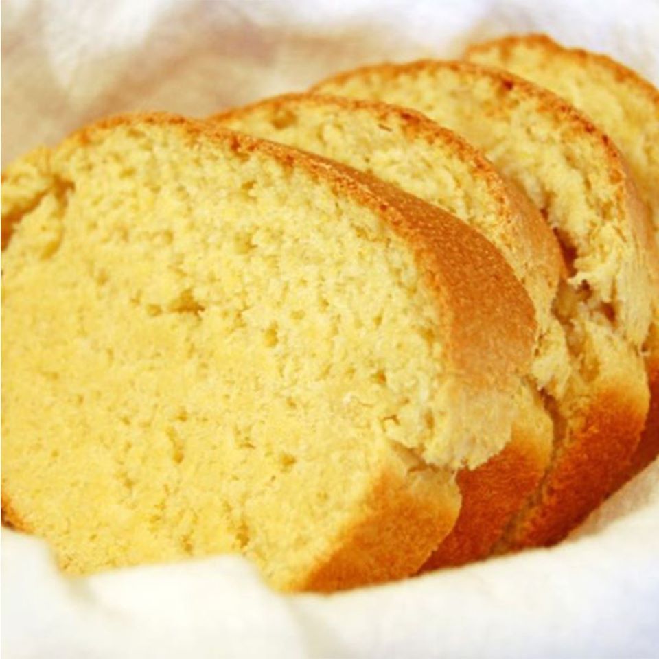 Pão de milho saboroso como o de padaria não da para comer só uma fatia