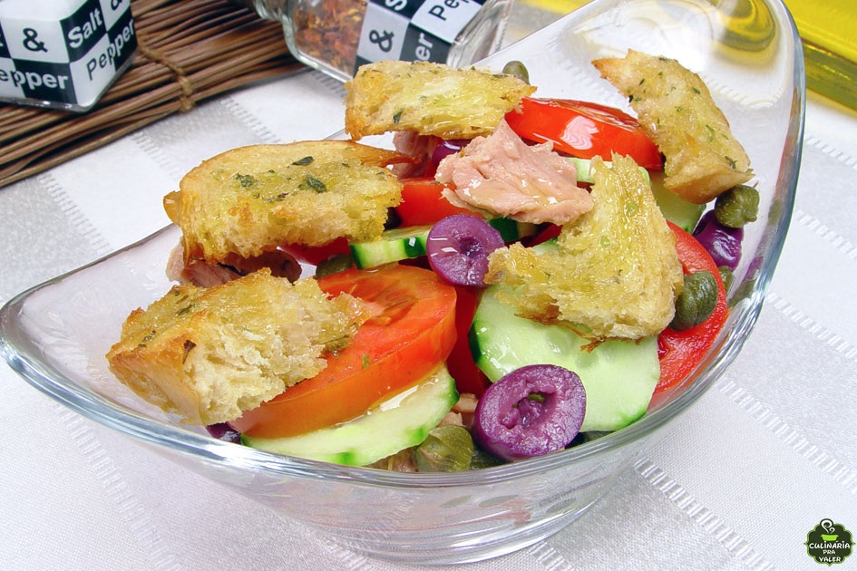 Salada toscana caseira simplesmente deliciosa